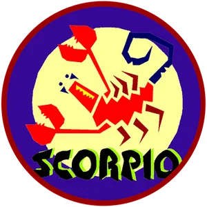 Abstract Scorpio Zodiac Sign PNG Image