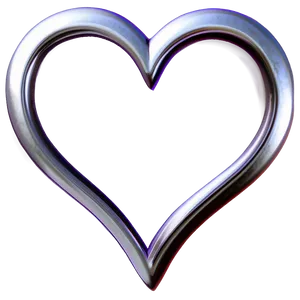 Abstract Silver Heart Png 75 PNG Image