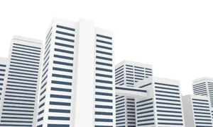 Abstract Skyscrapers Graphic PNG Image