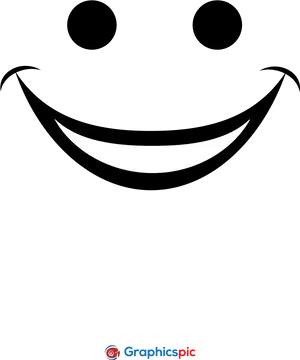 Abstract Smiley Face Graphic PNG Image