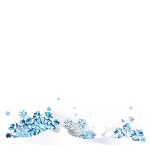 Abstract Snow Border Png Aku PNG Image