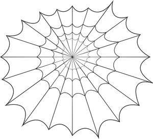 Abstract Spider Web Design PNG Image