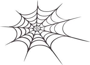 Abstract Spider Webon Black Background PNG Image