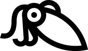 Abstract Squid Outline PNG Image