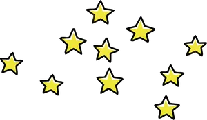 Abstract Star Constellation Pattern PNG Image