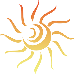 Abstract Sun Design PNG Image