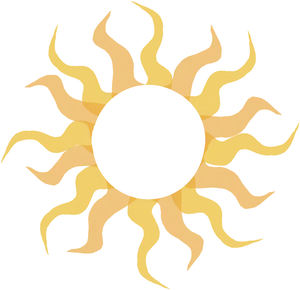 Abstract Sun Design Illustration PNG Image