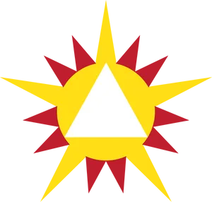 Abstract Sunburst Graphic PNG Image