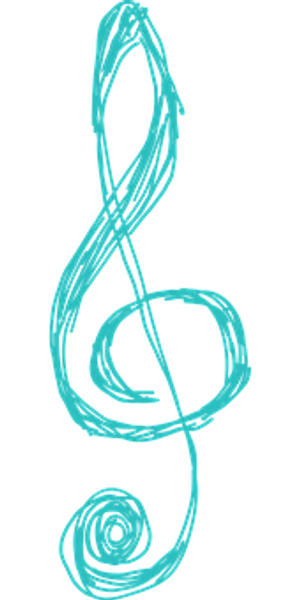 Abstract Treble Clef Art PNG Image