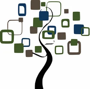 Abstract Tree Artwork PNG Image