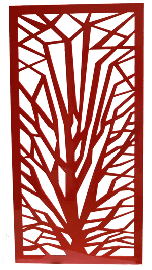 Abstract Tree Metal Wall Art PNG Image