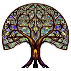 Abstract Tree Of Life Illustration Png Ivh1 PNG Image