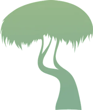 Abstract Tree Silhouette PNG Image