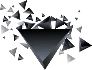 Abstract Triangles Scatter PNG Image