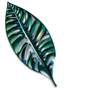 Abstract Tropical Leaf Png Htp PNG Image