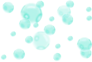 Abstract Turquoise Bubbles Background PNG Image