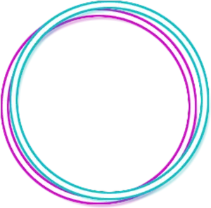 Abstract Twisted Pinkand Blue Circle PNG Image