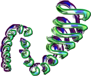 Abstract_ Twisted_ Ribbon_ Structure PNG Image