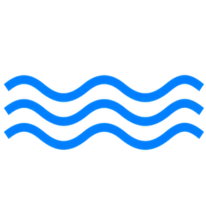 Abstract Water Waves Icon PNG Image