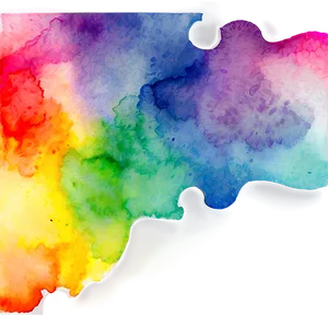 Abstract Watercolor Rainbow Png Pmk PNG Image