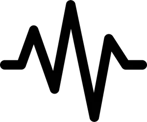 Abstract Wave Line Art PNG Image