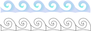 Abstract Waves Pattern PNG Image