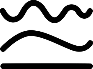 Abstract Wavy Lines Graphic PNG Image