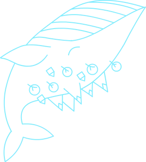 Abstract Whale Constellation Drawing PNG Image