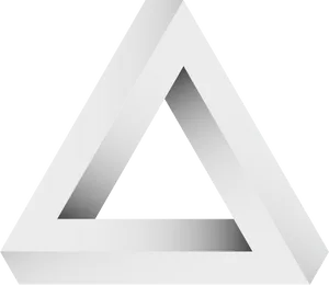 Abstract White Triangle Design PNG Image