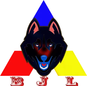 Abstract Wolf Logo Design PNG Image