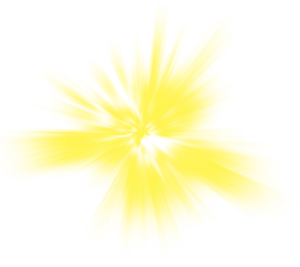 Abstract Yellow Light Burst PNG Image