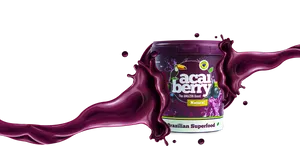 Acai Berry Superfood Splash PNG Image