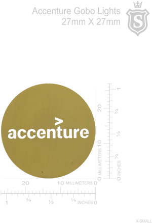 Accenture Gobo Lights Design PNG Image