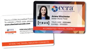 Accredited Travel Agency I D Cards PNG Image