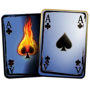 Ace Card In Fire Png 06252024 PNG Image