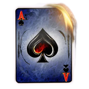 Ace Card In Smoke Png Whe43 PNG Image