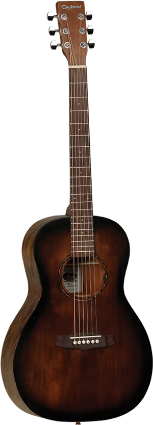 Acoustic Guitar Elegant Design PNG Image