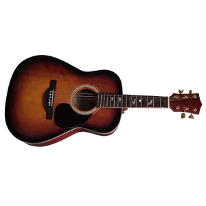 Acoustic Guitar In Spotlight Png 06122024 PNG Image