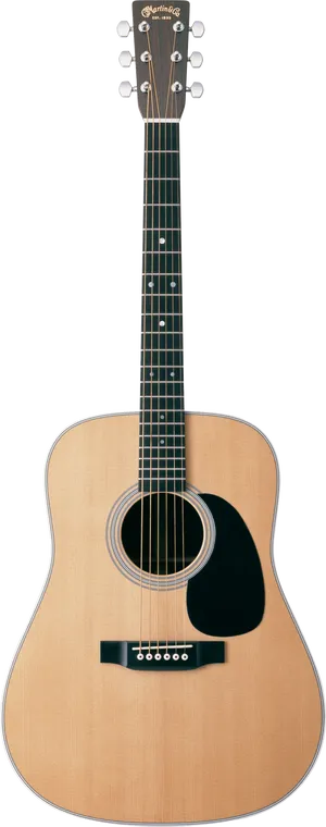 Acoustic Guitar Isolatedon White PNG Image