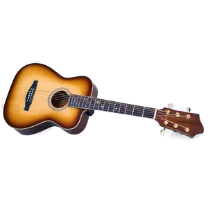 Acoustic Guitar With Sunburst Finish Png 06122024 PNG Image