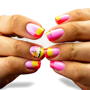 Acrylic Nails For Summer Png Pny PNG Image