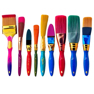 Acrylic Paint Brushes Png Xik44 PNG Image