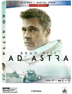 Ad Astra Blu Ray Cover PNG Image