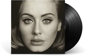 Adele Album Cover Vinyl PNG Image