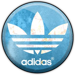 Adidas Classic Trefoil Logo Distressed PNG Image