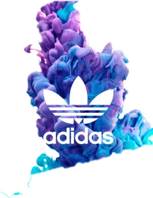 Adidas Logo Artistic Ink Design PNG Image