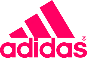 Adidas Logo Pinkand Black PNG Image