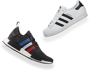 Adidas Sneakers Showcase PNG Image