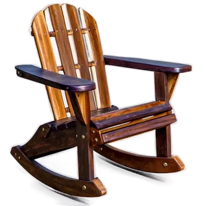 Adirondack Rocking Chair Png 06292024 PNG Image