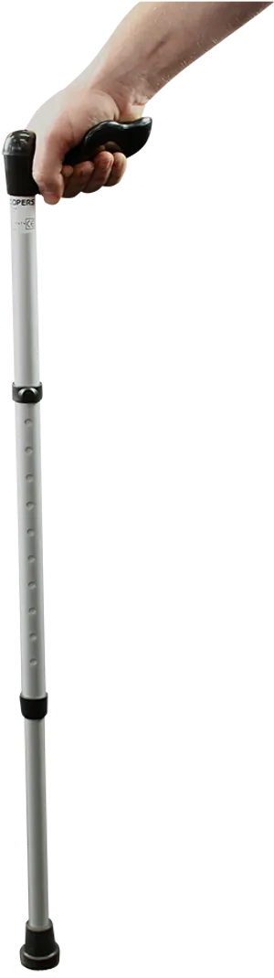 Adjustable Walking Stickin Use PNG Image